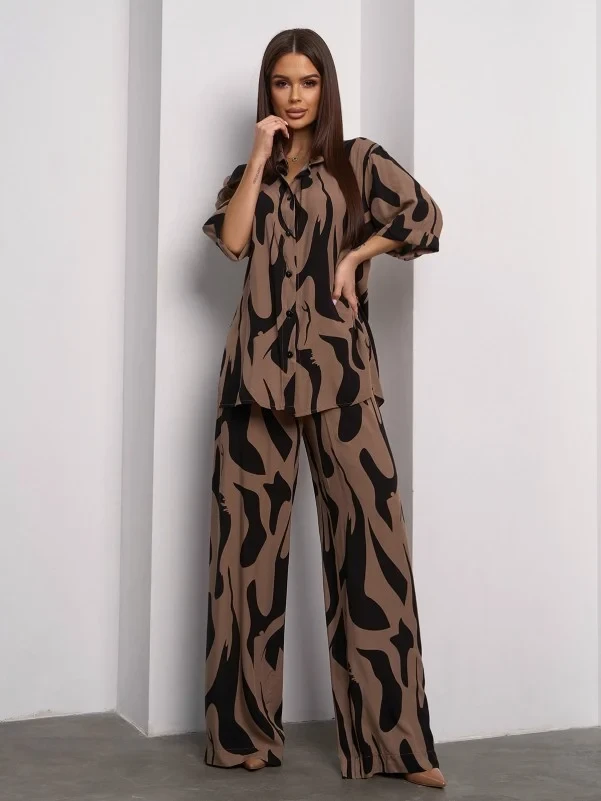 Костюми ISSA PLUS 15105 S коричневі, фото 1