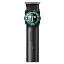 Тример VGR V-977 BLACK, регулювання потужності 6000 — 8000 RPM, 2500 mAh, 4 насадки, LED display, фото 4
