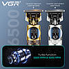 Тример VGR V-942 BROWN, 4 насадки, LED display, фото 7