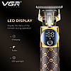 Тример VGR V-942 BROWN, 4 насадки, LED display, фото 8