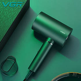 Фен професійний VGR V-431 GREEN, 2 рівні обдування, 2 рівні температури, насадка-концентратор