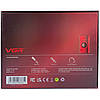 Електробритва VGR V-378 RED шейвер, подвійне лезо + тример, регулювання потужності 7000-9000 RPM, LED Display, фото 6