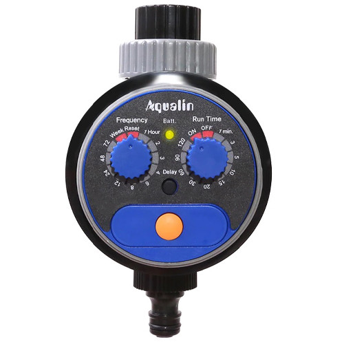 Таймер поливу Aqualin YL21525, з шаровим клапаном, механічне керування, автополив 0–8 Бар