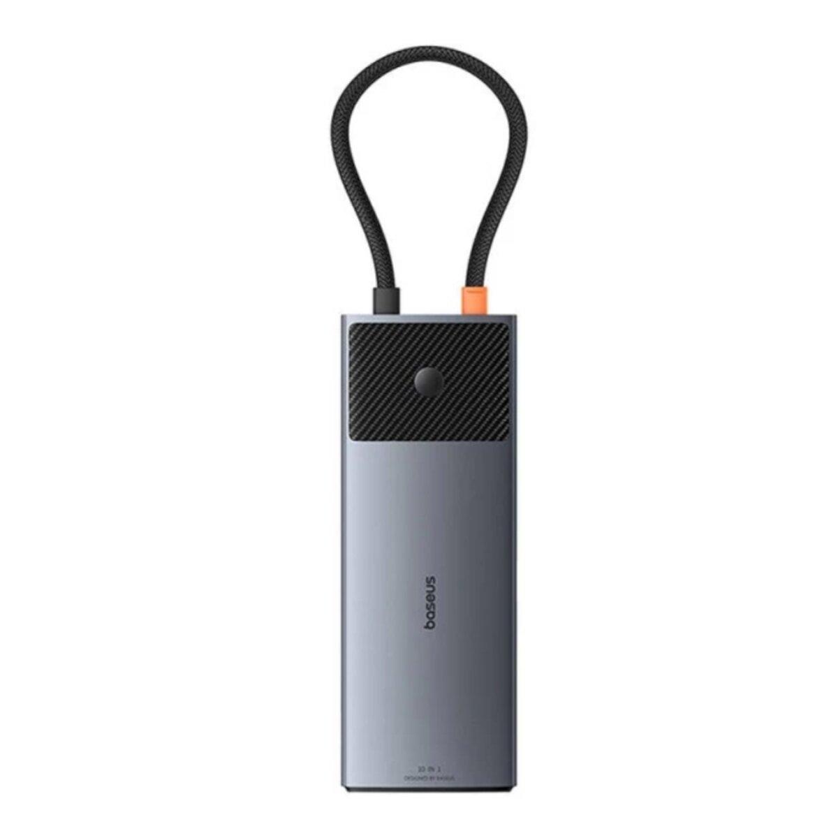 USB-хаб Baseus Metal Gleam Series II 10-in-1 USB HUB Cosmic Black(USB-C to
