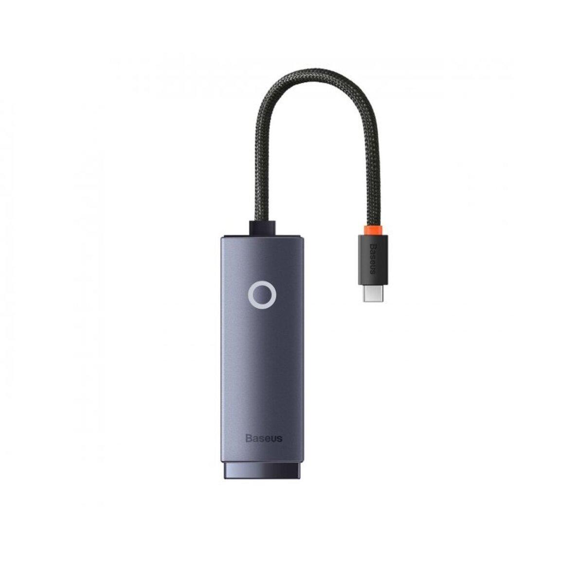 USB-Хаб Baseus Lite Series Ethernet Adapter Type-C to RJ45 LAN Port (100Mbps) Black