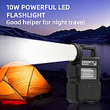 Ліхтар CL-810 з Power Bank, Bluetooth, FM-радіо та сонячною панеллю + 3 лампочки XPRO (MER-15349_921), фото 4