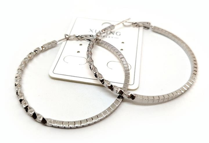 Сережки жіночі молодіжні Кільця, фото 1