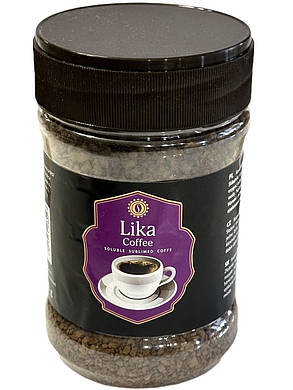 Розчинна кава LIKA Coffee 200 г у пластиковій банці Польща, фото 1