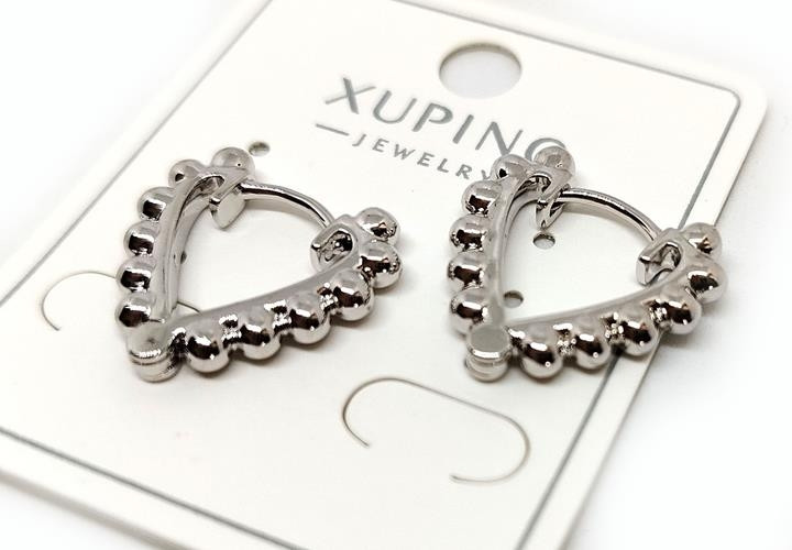 Сережки жіночі сріблясті, фото 1