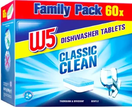 Таблетки для посудомийки W5 Family Pack 60шт, фото 1