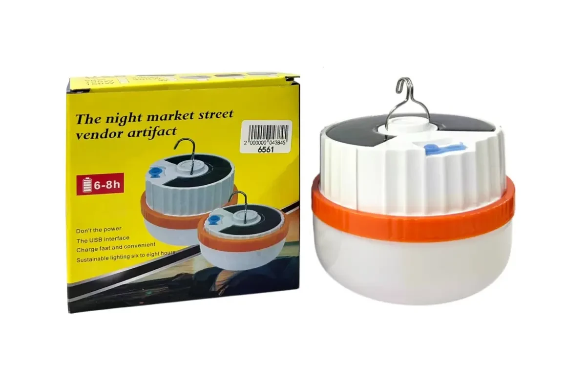 Лампа діодна для кемпінгу 18650 Type C Solar 100шт 6561, фото 1