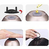 Вібромасажер для голови для росту волосся з місткістю для олій Масажер для догляду за шкірою голови, фото 2