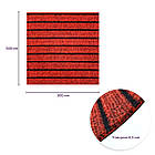 Самоклеюча плитка під ковролін бургунді 300*300*4,5MM (D) SW-00002486, фото 2