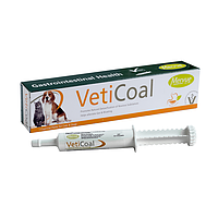 Вугільна паста Mervue VetiCoal Cats & Dogs (Мерв'ю ВетиКоал) сорбент для котів і собак у разі отруєння 60 мл.