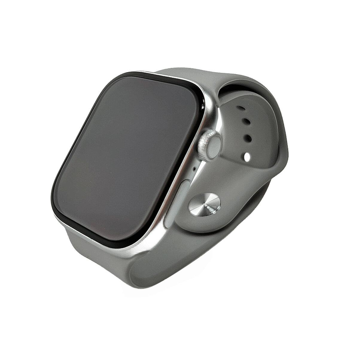 Смарт-годинник W&O X10 AMOLED, IP67, Bluetooth-дзвінки, пульсометр, моніторинг сну, бездротова музика Silver