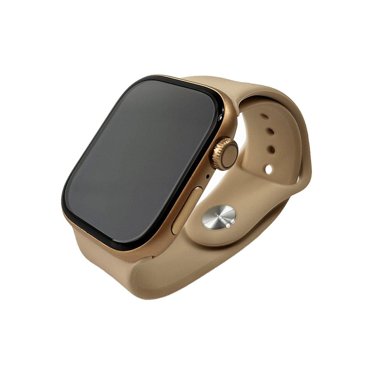 Смарт-годинник W&O X10 AMOLED, IP67, Bluetooth-дзвінки, пульсометр, моніторинг сну, бездротова музика Gold