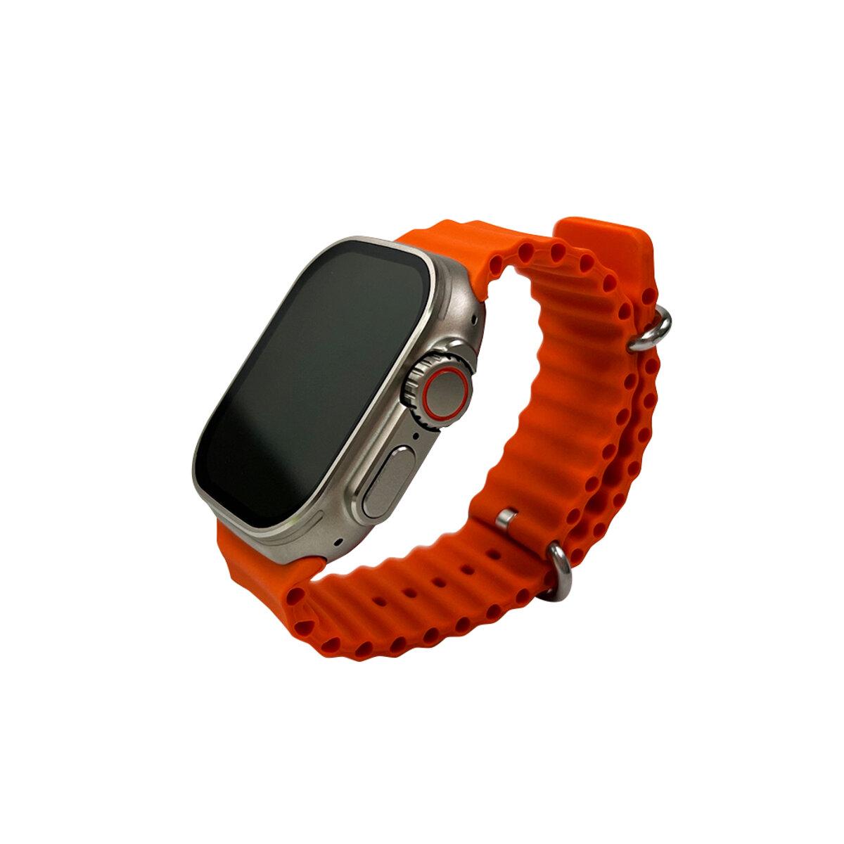 Смарт-годинник Saiya SY9 Ultra2 2.13” AMOLED, IP67, NFC, пульсометр, моніторинг сну та цукру в крові, бездротова зарядка Silver