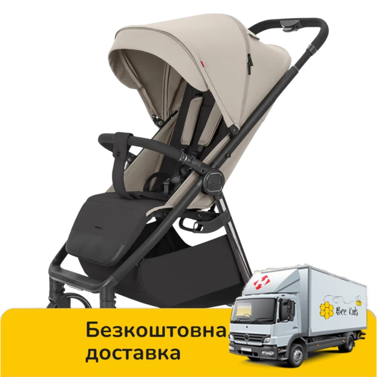 Коляска прогулянкова дитяча CARRELLO Bravo M/Lite CRL-5529 Marble Beige Бежева, фото 1