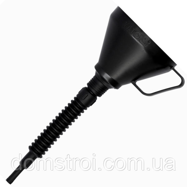 Лійка пластикова лійка  (Ø=150 мм L=395 мм) YATO YT-0692 чорна