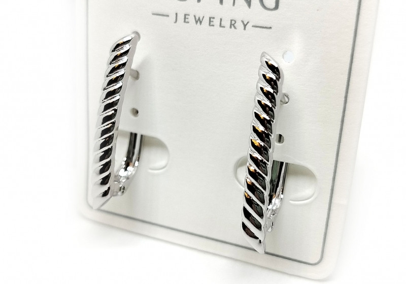 Сережки жіночі з медичної сталі, фото 1