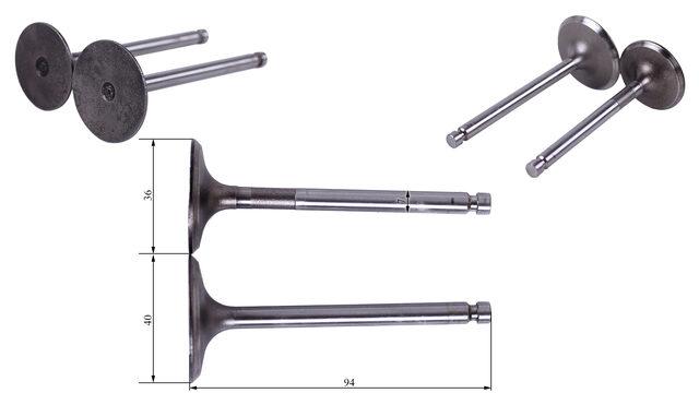 Клапани, к-т: 2 шт. - 192D  YBX, фото 1