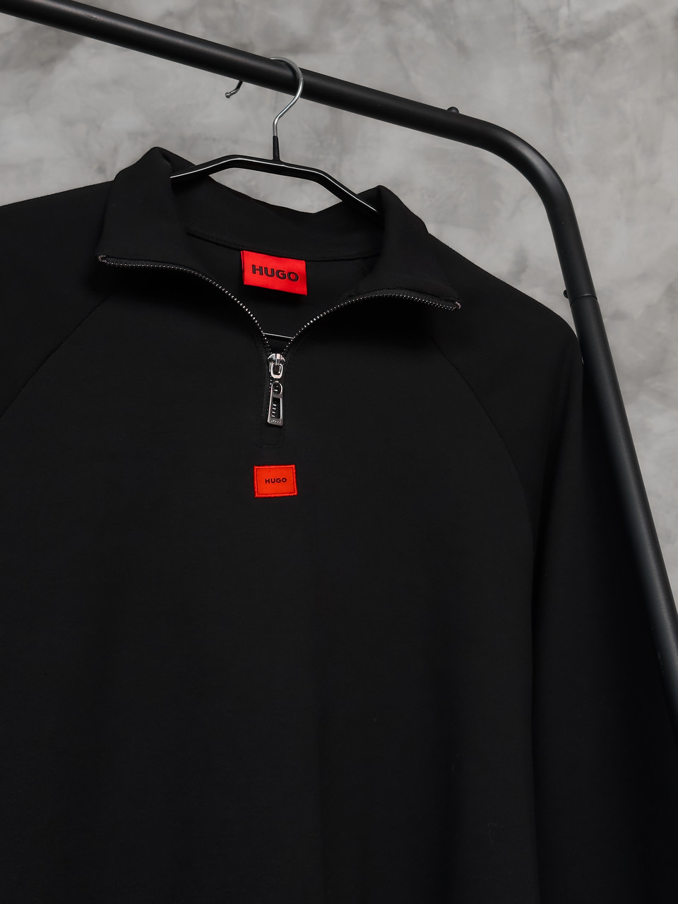 Джемпер чоловічий Hugo Boss кофта весняна осіння повсякденна хьюго босс чорна