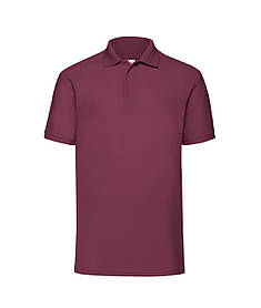 Бордове чоловіче поло великого розміру 65/35 Polo Fruit of the Loom