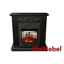 Камінокомплект IDaMebel Elaine темний шоколад Majestic Black