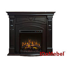 Камінокомплект IDaMebel Paris венге (1300x1180x450) з каміном Symphony XHD 28 з реалістичними дровами, обігрівом, кольорами