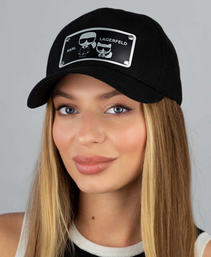 Бейсболка кепка жіноча чорна розмір 56-59, фото 1