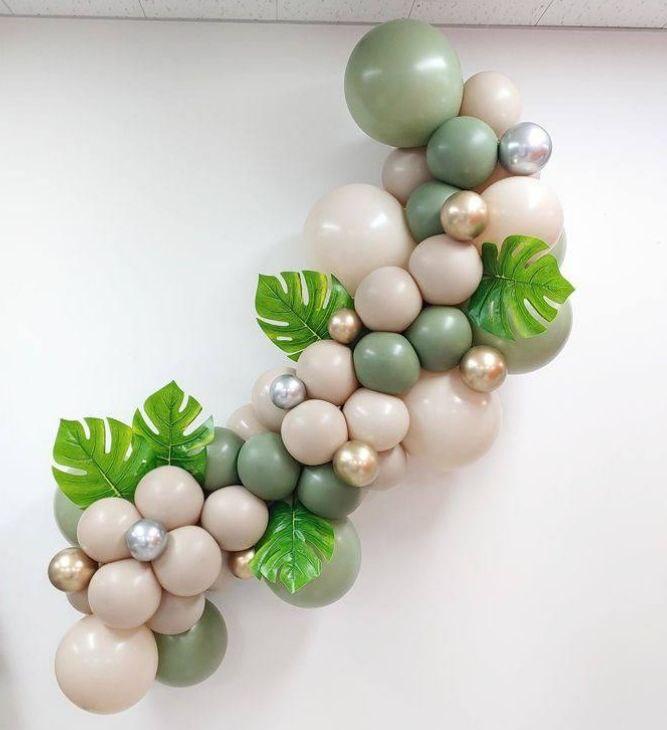 Набір повітряних куль для фотозони "Тропічне лате"