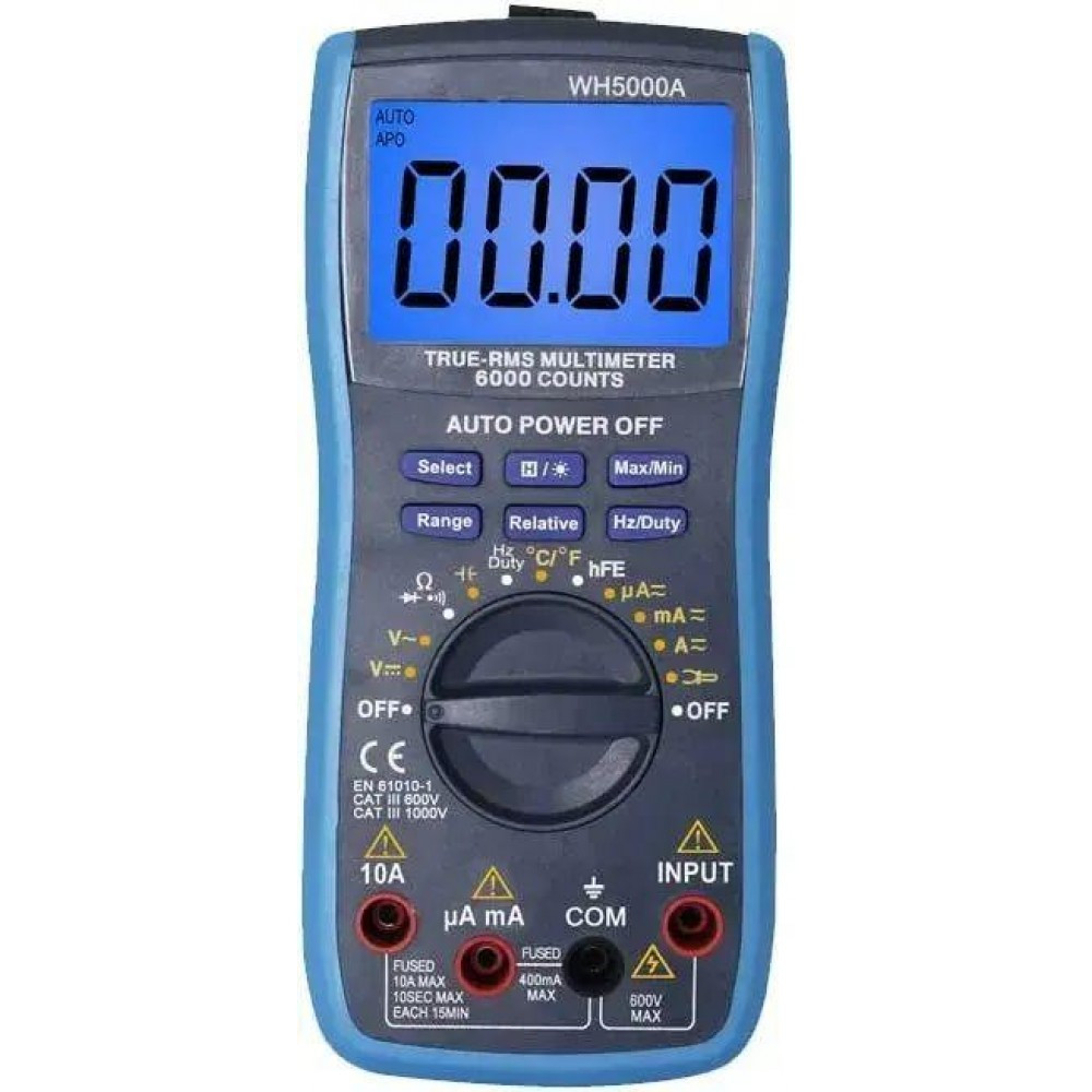 Цифровий мультиметр WH5000A True RMS Аналогова графічна шкала