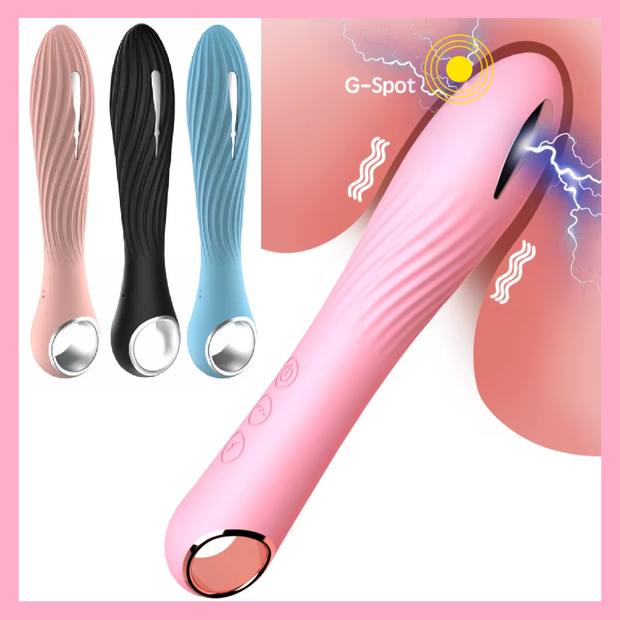 Вібратор з електростимуляцією 21 см, Силіконовий електростимулятор для точки G та ерогенних зон, Інтимні іграш, фото 1