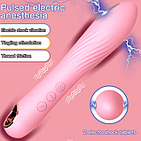Вібратор з електростимуляцією 21 см, Силіконовий електростимулятор для точки G та ерогенних зон, Інтимні іграш, фото 10