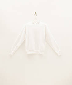 Білий світшот жіночий оверсайз Classic raglan sweat Fruit of the Loom