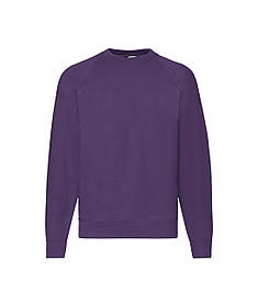 Фіолетовий світшот жіночий оверсайз Classic raglan sweat Fruit of the Loom
