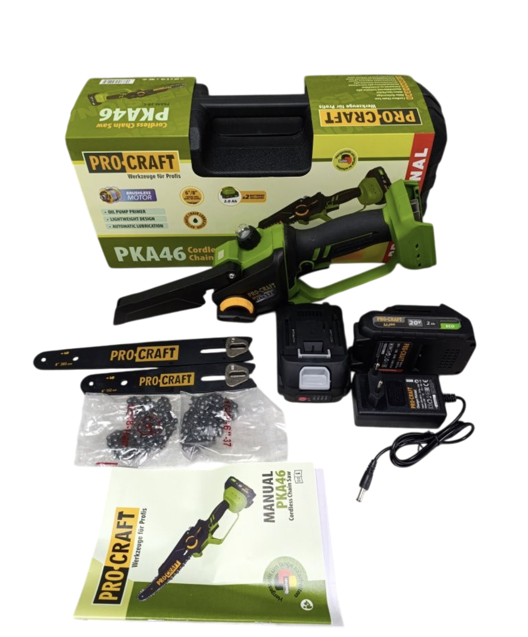 Акумуляторна мініпилка Procraft PKA46 (2 АКБ і ЗП) у кейсі, фото 1