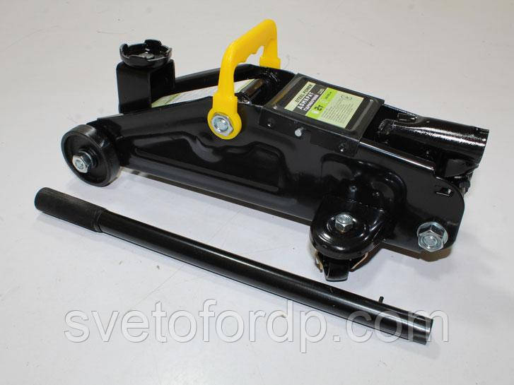 Домкрат підкатний 2 тонни гідравлічний, висота 130-295 мм, фото 1