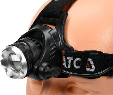 Ліхтар налобний на батарейках YATO YT-08591 (4хАА 1xCREE LED 10W), фото 2