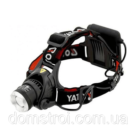 Ліхтар налобний на батарейках YATO YT-08591 (4хАА 1xCREE LED 10W), фото 1