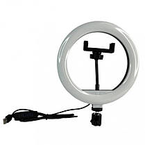 Кільцева світлодіодна лампа Ring Fill Light QX-200 діаметром 20 см, фото 4