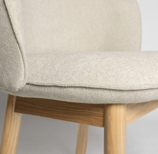 Стілець обідній для кафе Stich Comfort h-86 натуральний ясен / Magenta 13