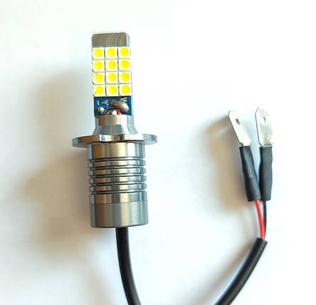 Компактна світлодіодна лампа H3 LED 3030 24 SMD Біла, фото 1