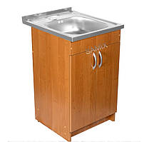 Тумба з мийкою 50х50 Вільха для кухні з сифоном