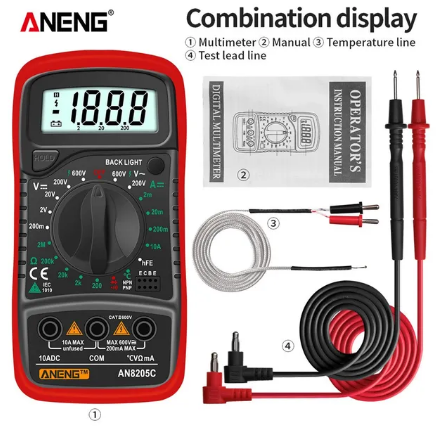 ANENG AN8205C електронний цифровий мультиметр