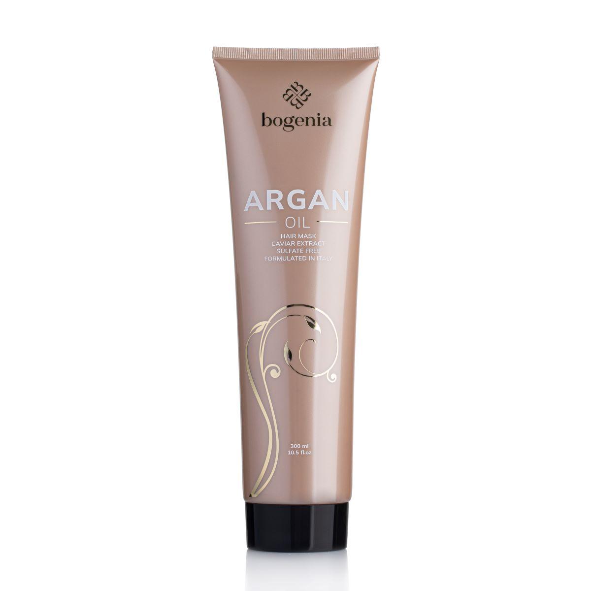 Маска для тонкого, пошкодженого волосся Bogenia Argan Oil & Caviar Extract 300 мл BG411(003)