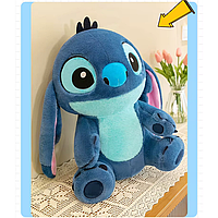 Мягкая игрушка Стич 50 см синий сидячий, идеальный подарок для поклонников мультфильма Лило и Стич