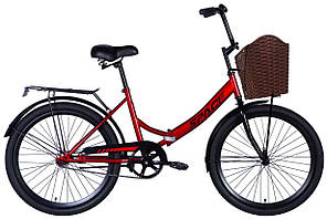 Міський складаний 24 Салют+ Space (Україна) велосипед трансформер з кошиком Десна