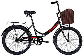 Міський складаний 24 Салют+ Space (Україна) велосипед трансформер з кошиком Десна