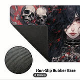 Килимок для миші з дизайном містичної дівчини з черепами , розмір 60/30, фото 3